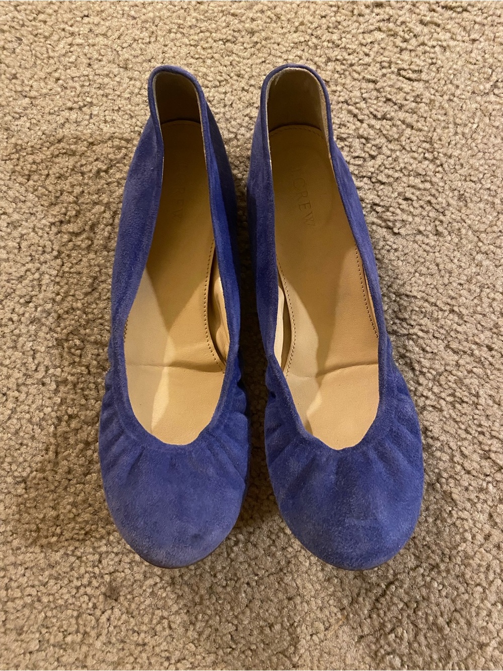 J. Crew Royal Blue Suede Flats